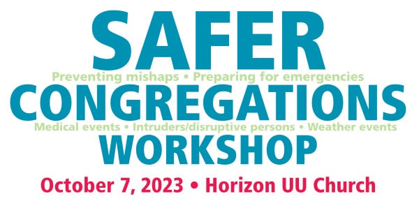 Safer Congregations Workshop A look at how we can make our churches safer, preventing mishaps and preparing for emergencies.